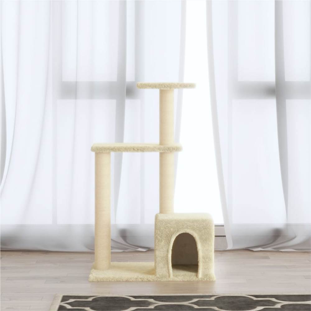 

Cat Tree with Sisal Scratching Posts Cream 71 cm