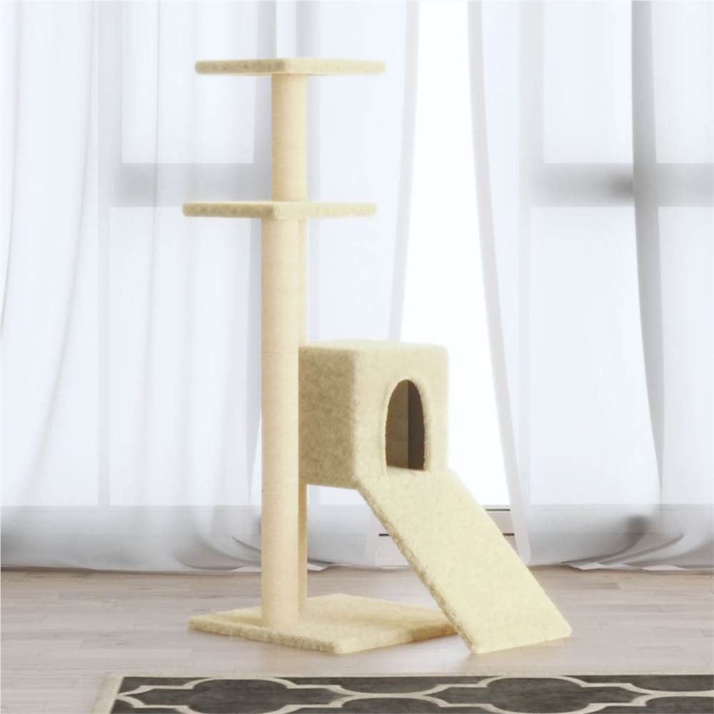 

Cat Tree with Sisal Scratching Posts Cream 92 cm