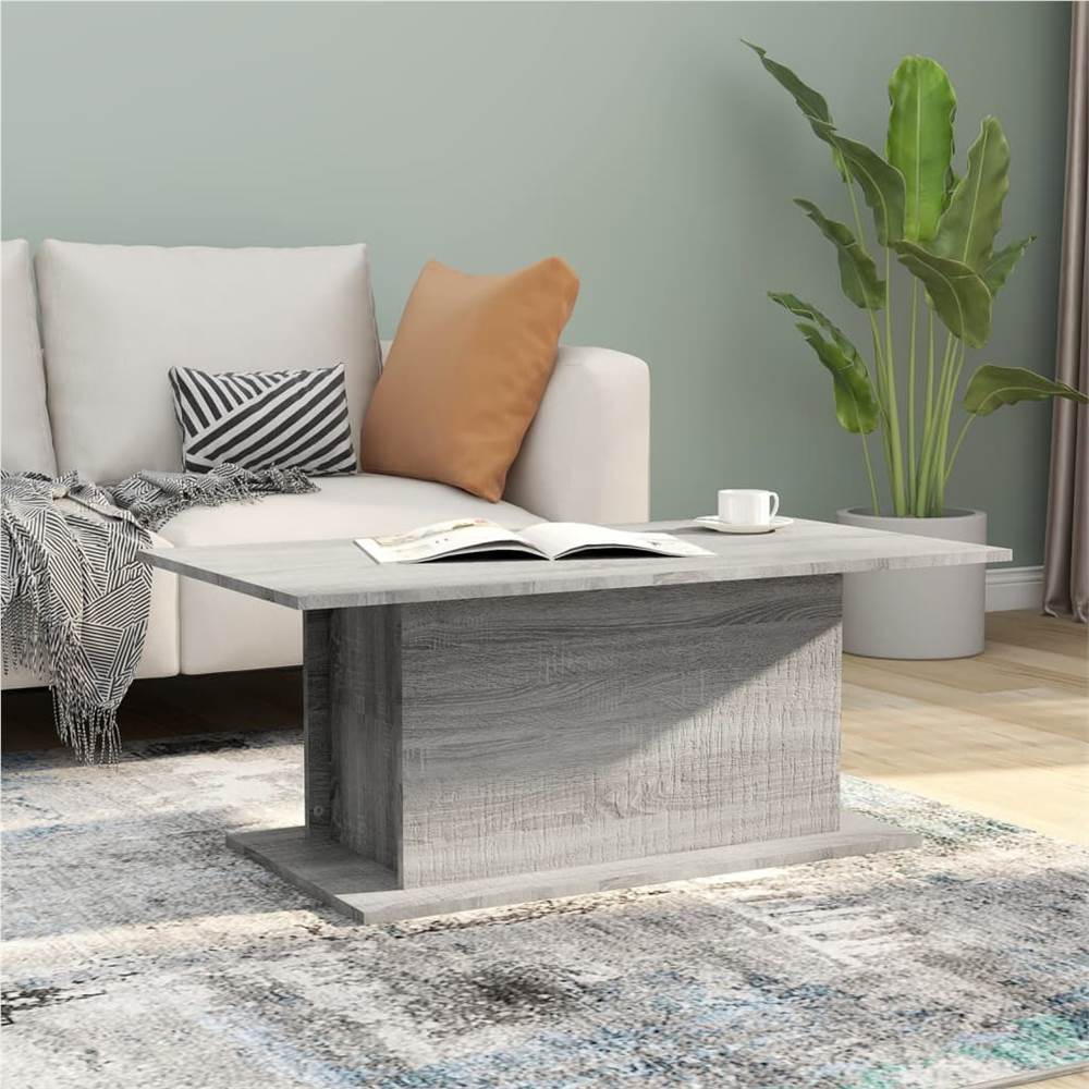 

Coffee Table Grey Sonoma 102x55.5x40 cm Chipboard
