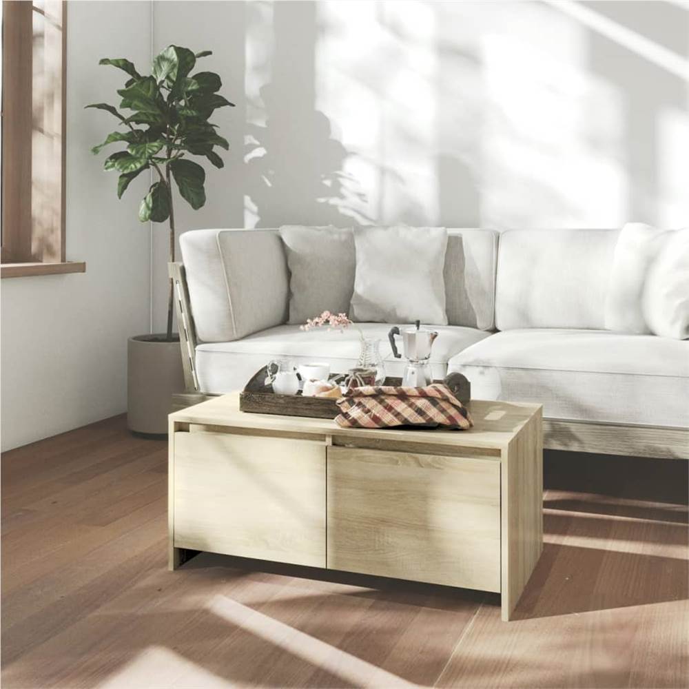 

Coffee Table Sonoma Oak 90x50x41.5 cm Chipboard