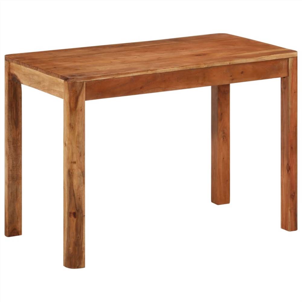 Dining Table Solid Wood Acacia with Sheesham Finish 110x60x76 cm