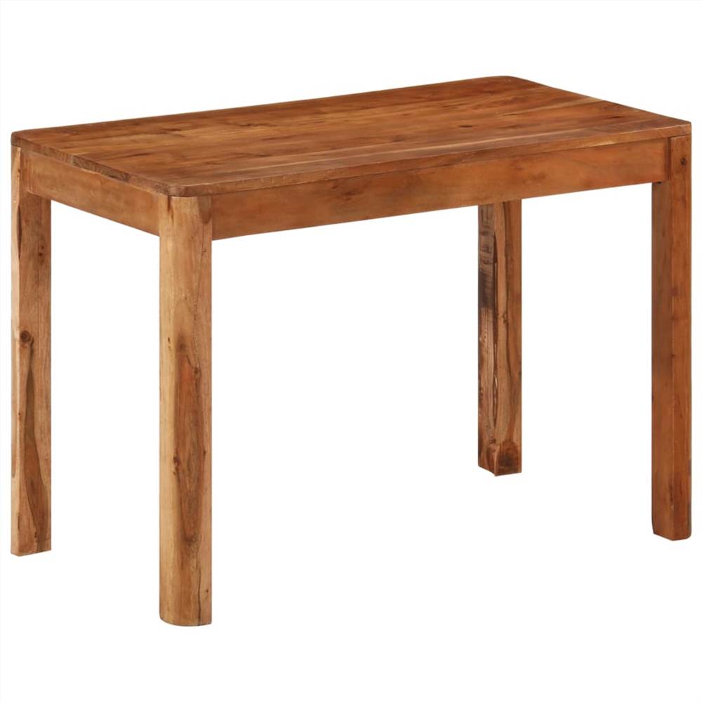 Dining Table Solid Wood Acacia with Sheesham Finish 110x60x76 cm