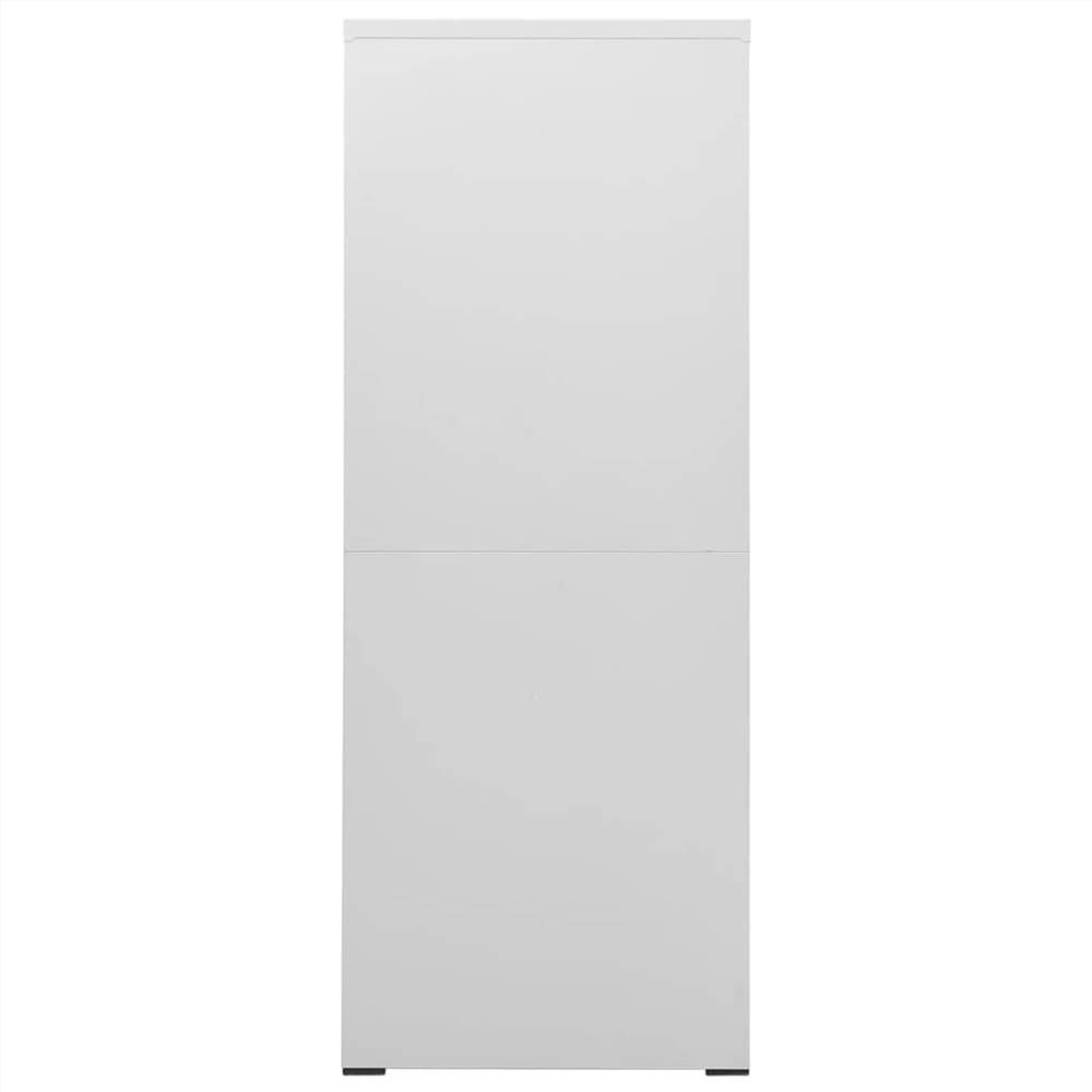 Filing Cabinet Light Grey 46x62x164 cm Steel