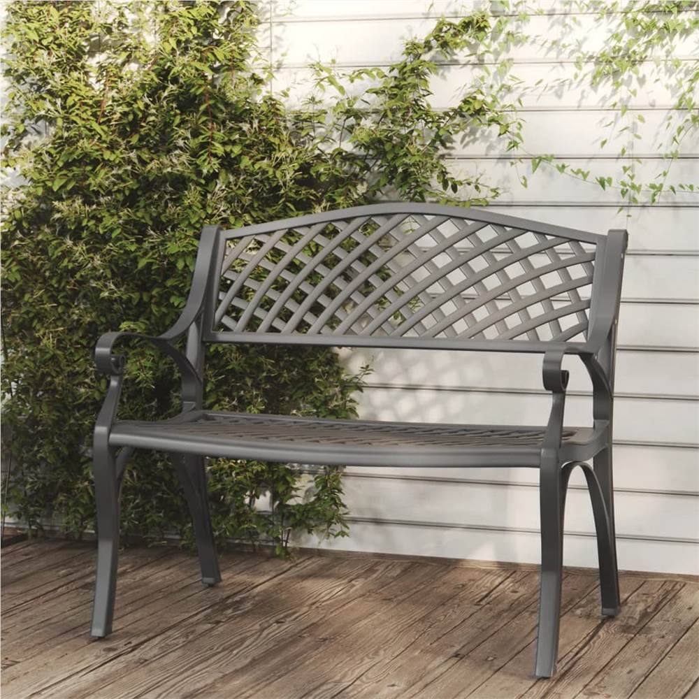 

Garden Bench 102 cm Cast Aluminium Black