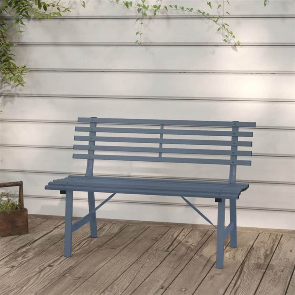

Garden Bench 110 cm Steel Grey