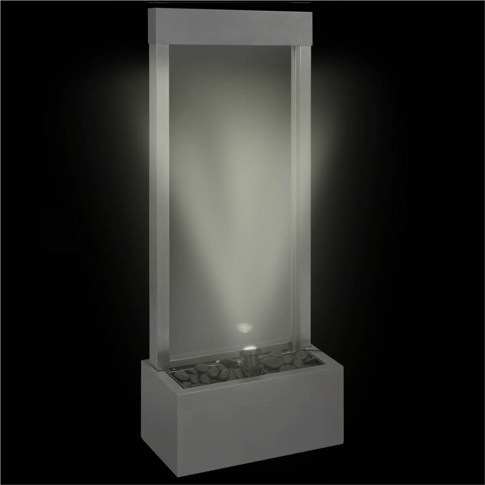 Garden Fountain Silver 39x22x108.5 cm Stainless Steel