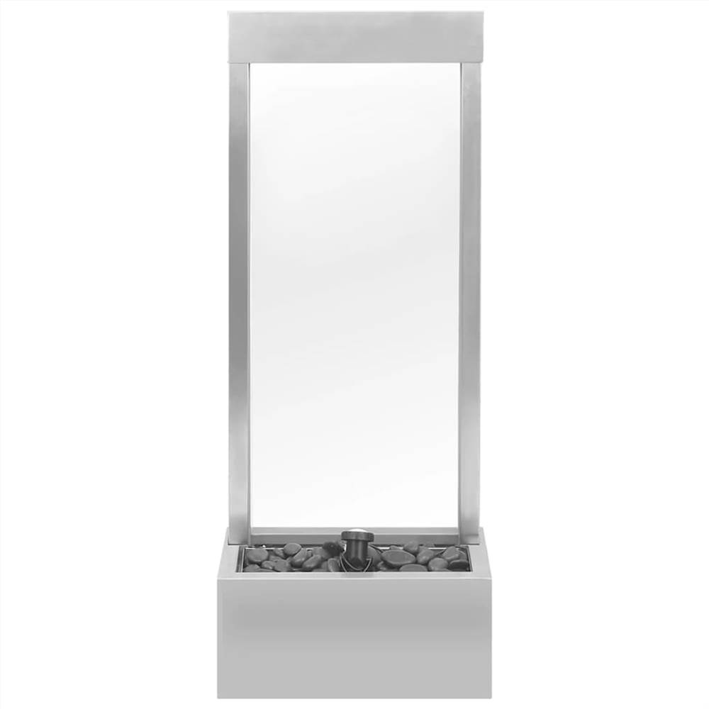 Garden Fountain Silver 39x22x108.5 cm Stainless Steel