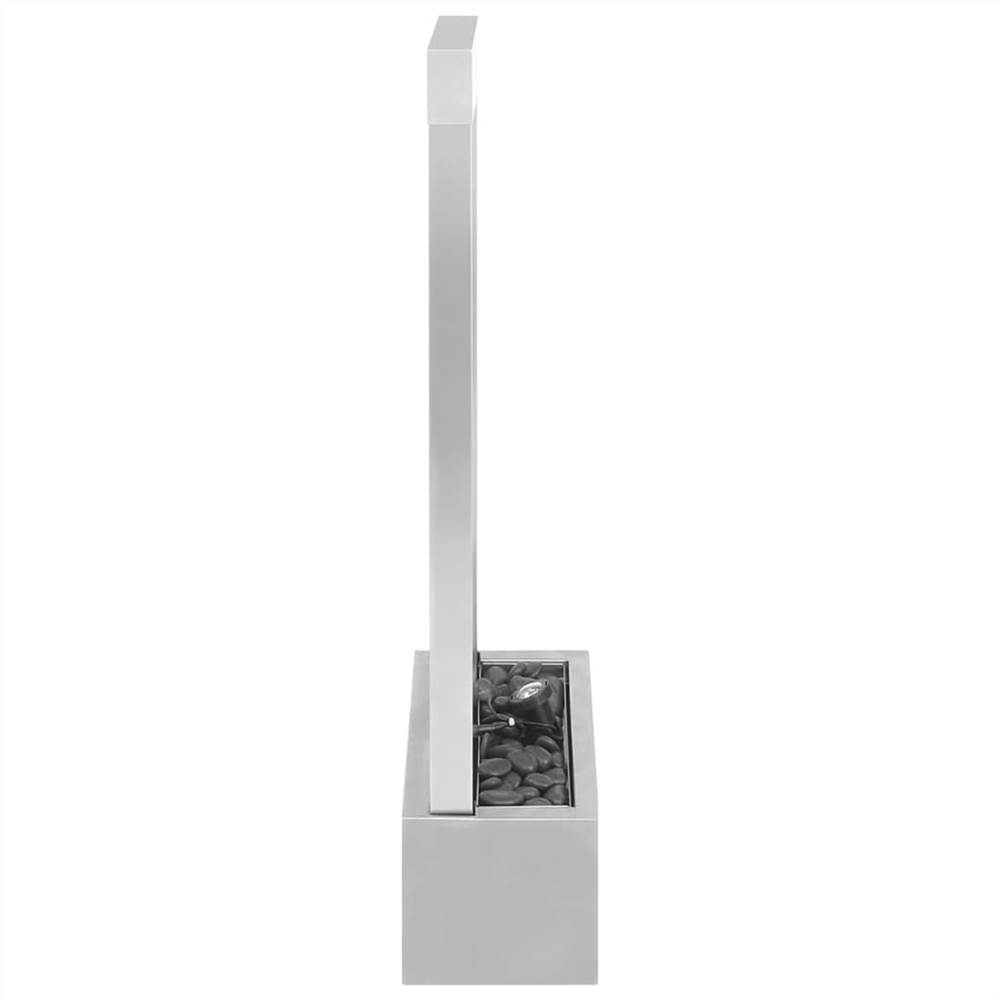 Garden Fountain Silver 39x22x108.5 cm Stainless Steel