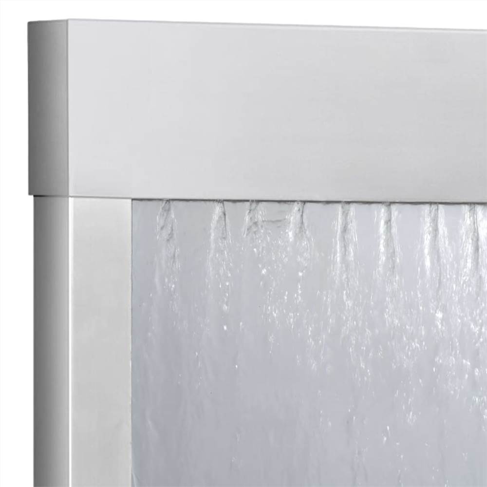 Garden Fountain Silver 39x22x108.5 cm Stainless Steel