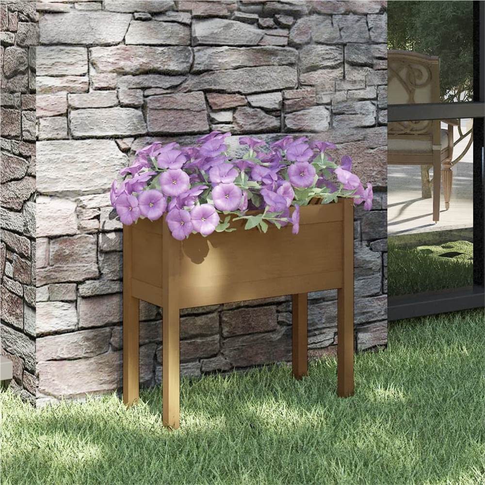 

Garden Planter Honey Brown 70x31x70 cm Solid Pinewood