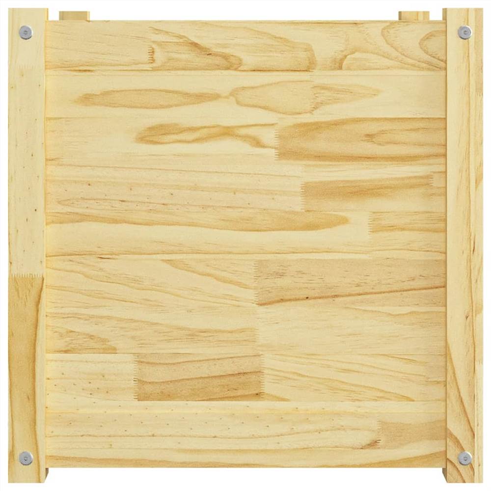 Garden Planters 2 pcs 50x50x50 cm Solid Pinewood