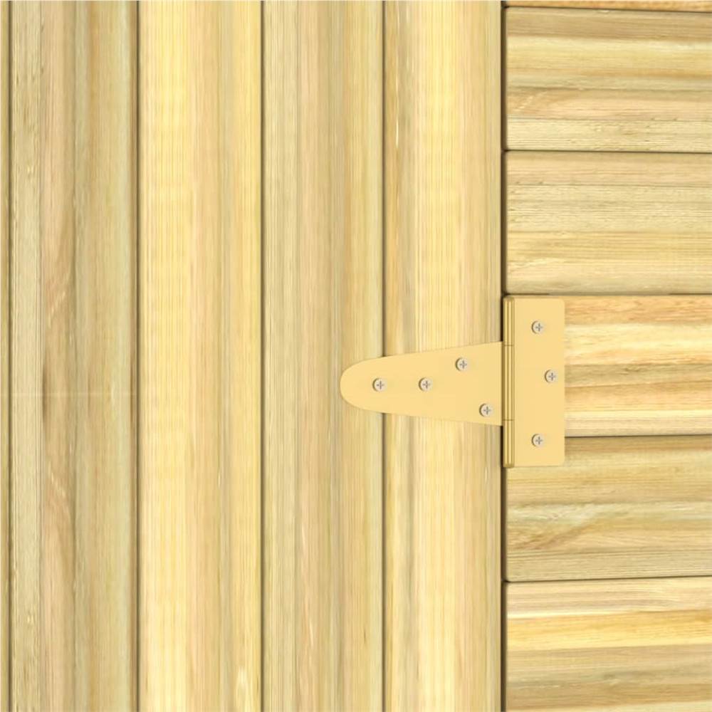 Garden Storage Shed 100x200x220 cm Impregnated Pinewood