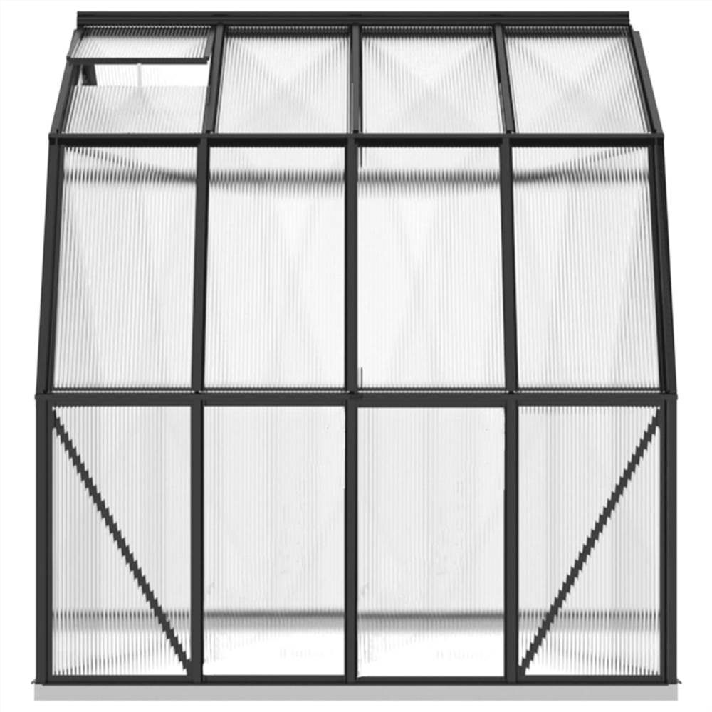 Greenhouse with Base Frame Anthracite 6.66 m² Aluminium