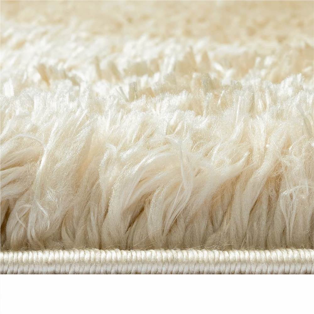 High Pile Shaggy Rug Beige 160x230 cm 50 mm