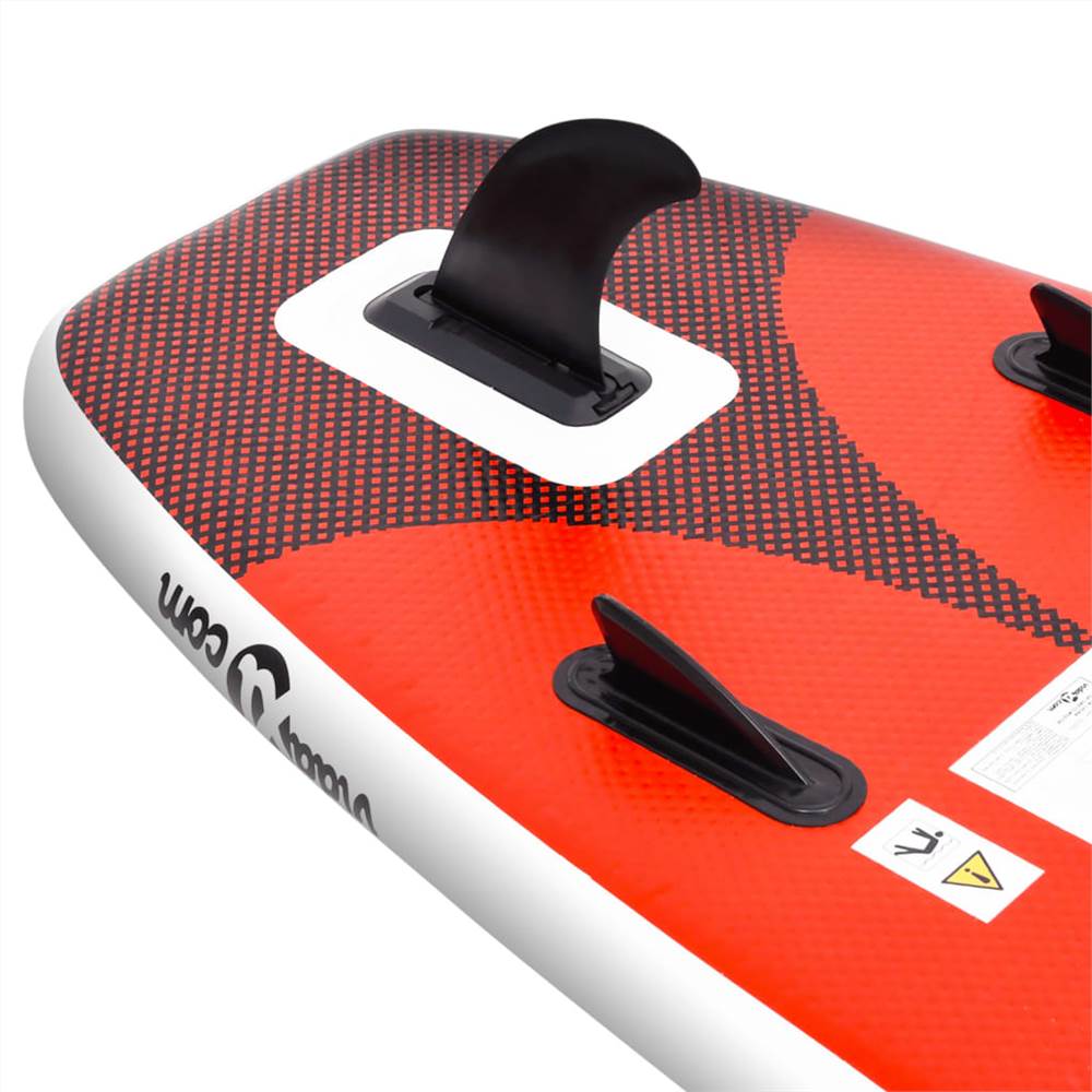 Inflatable Stand Up Paddle Board Set Red 300x76x10 cm 18 Inflatable Stand Up Paddle Board Set Red 300x76x10 cm