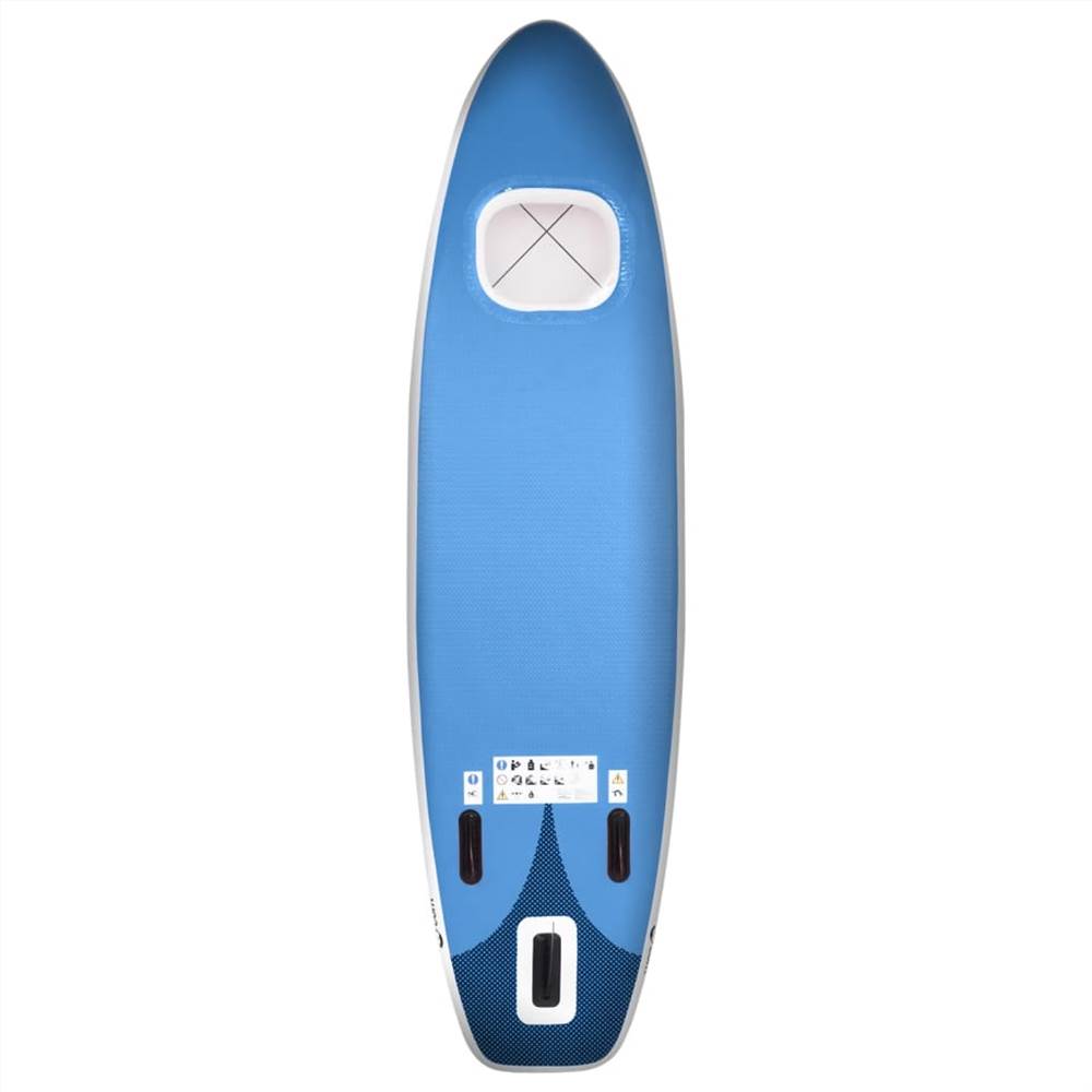 Inflatable Stand Up Paddle Board Set Sea Blue 360x81x10 cm 16 Inflatable Stand Up Paddle Board Set Sea Blue 360x81x10 cm