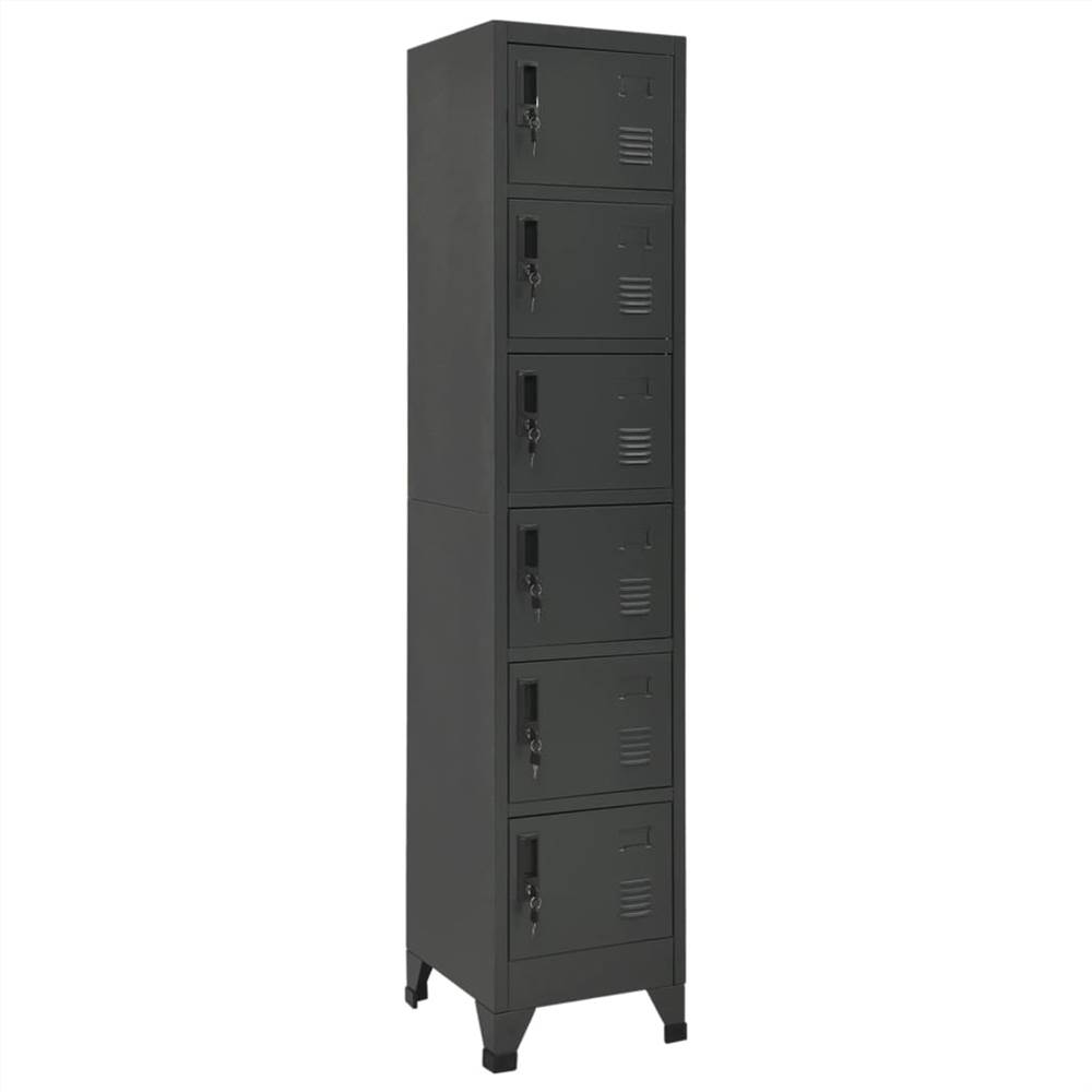 

Locker Cabinet Anthracite 38x40x180 cm Steel