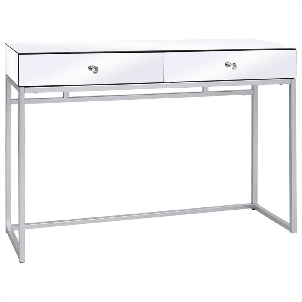 

Mirrored Console Table Steel and Glass 107x33x77 cm