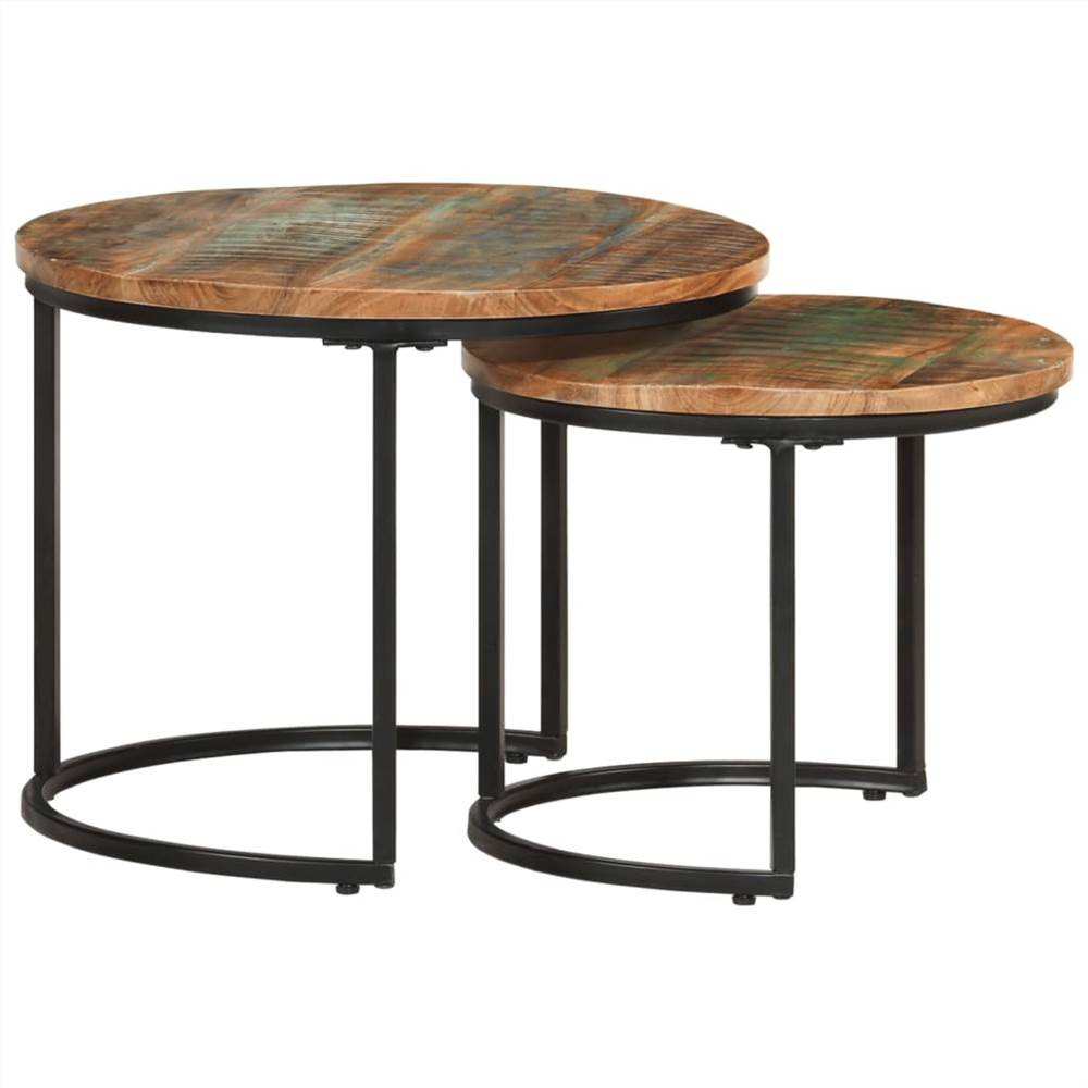 

Nesting Tables 2 pcs Solid Reclaimed Wood