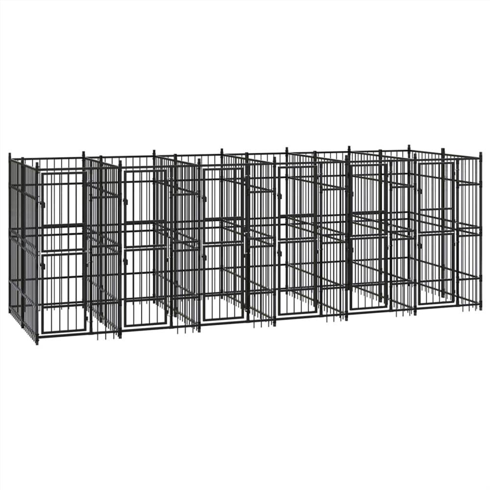 

Outdoor Dog Kennel Steel 11.06 m²