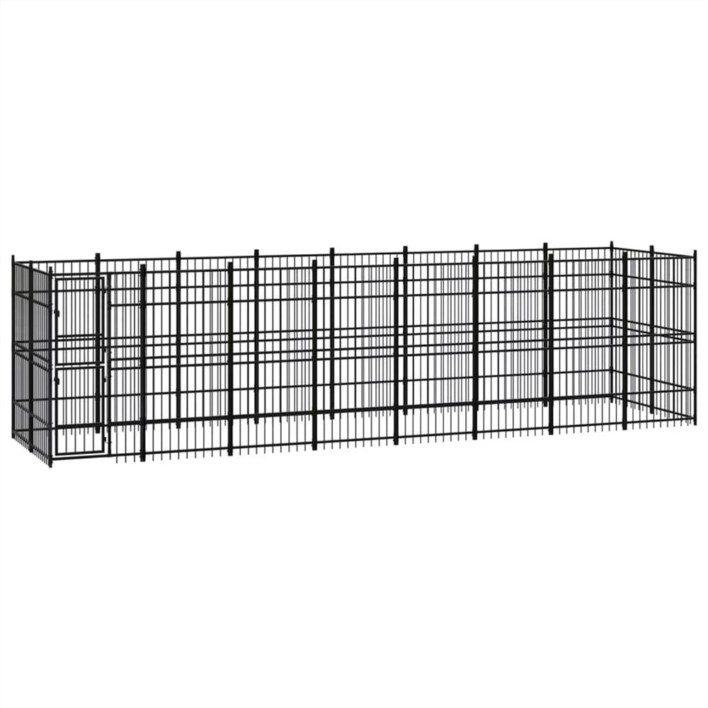 

Outdoor Dog Kennel Steel 14.75 m²