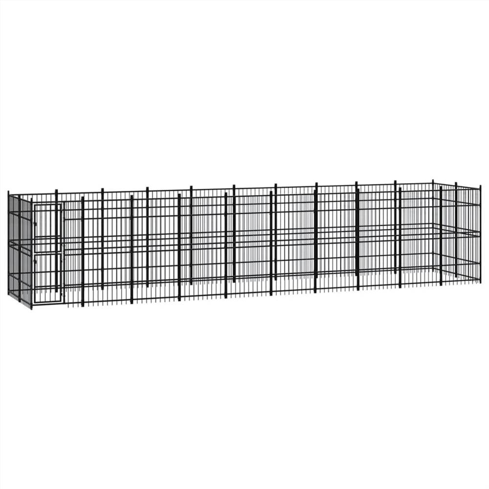 

Outdoor Dog Kennel Steel 18.43 m²