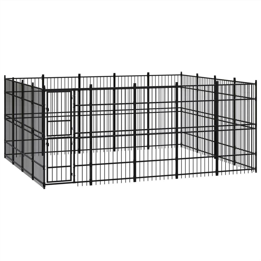 

Outdoor Dog Kennel Steel 18.43 m²