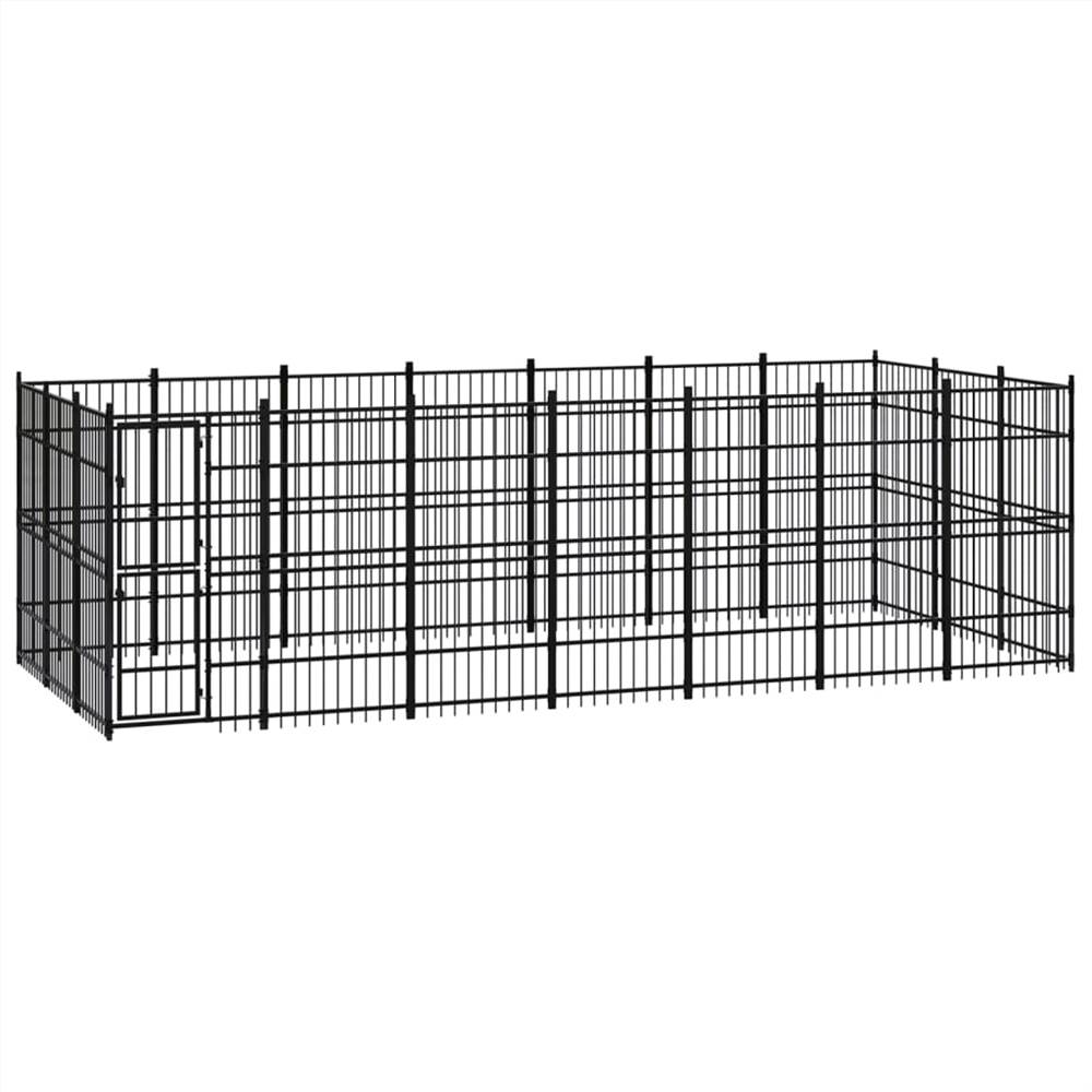 

Outdoor Dog Kennel Steel 19.35 m²