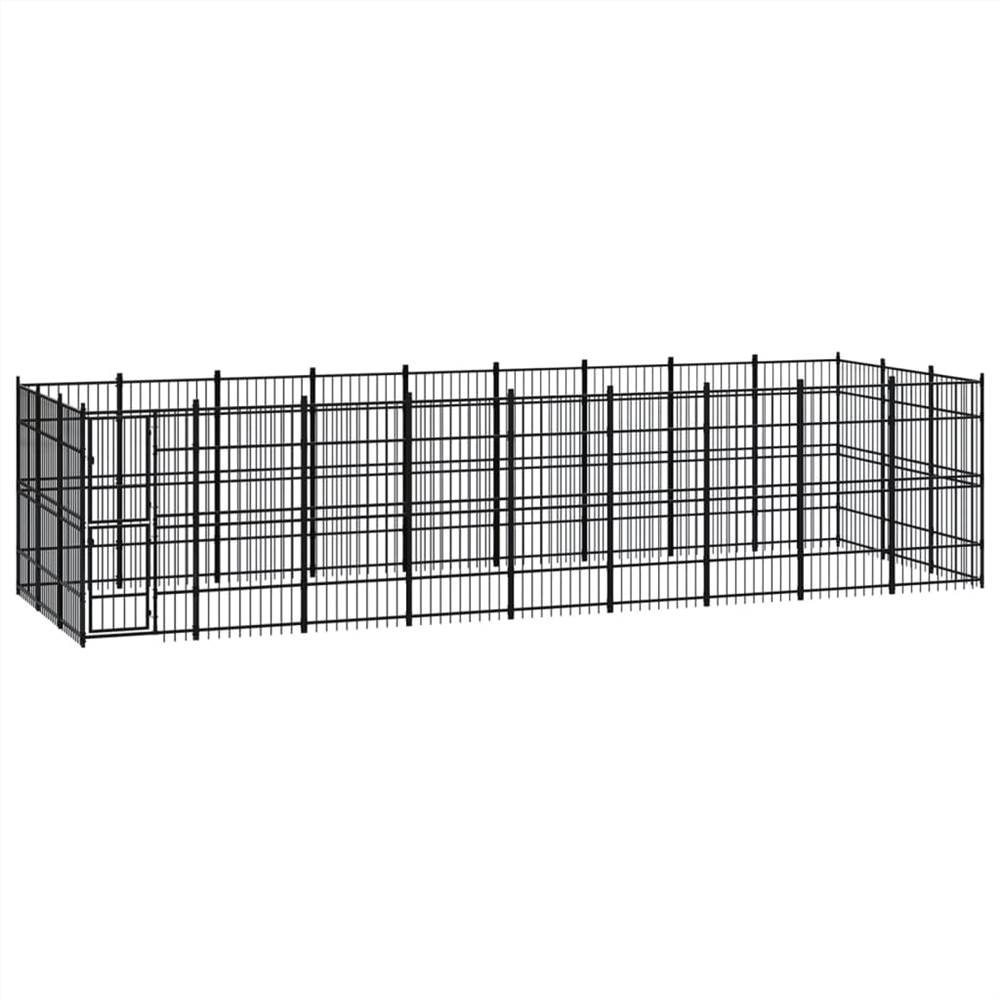 

Outdoor Dog Kennel Steel 24.88 m²