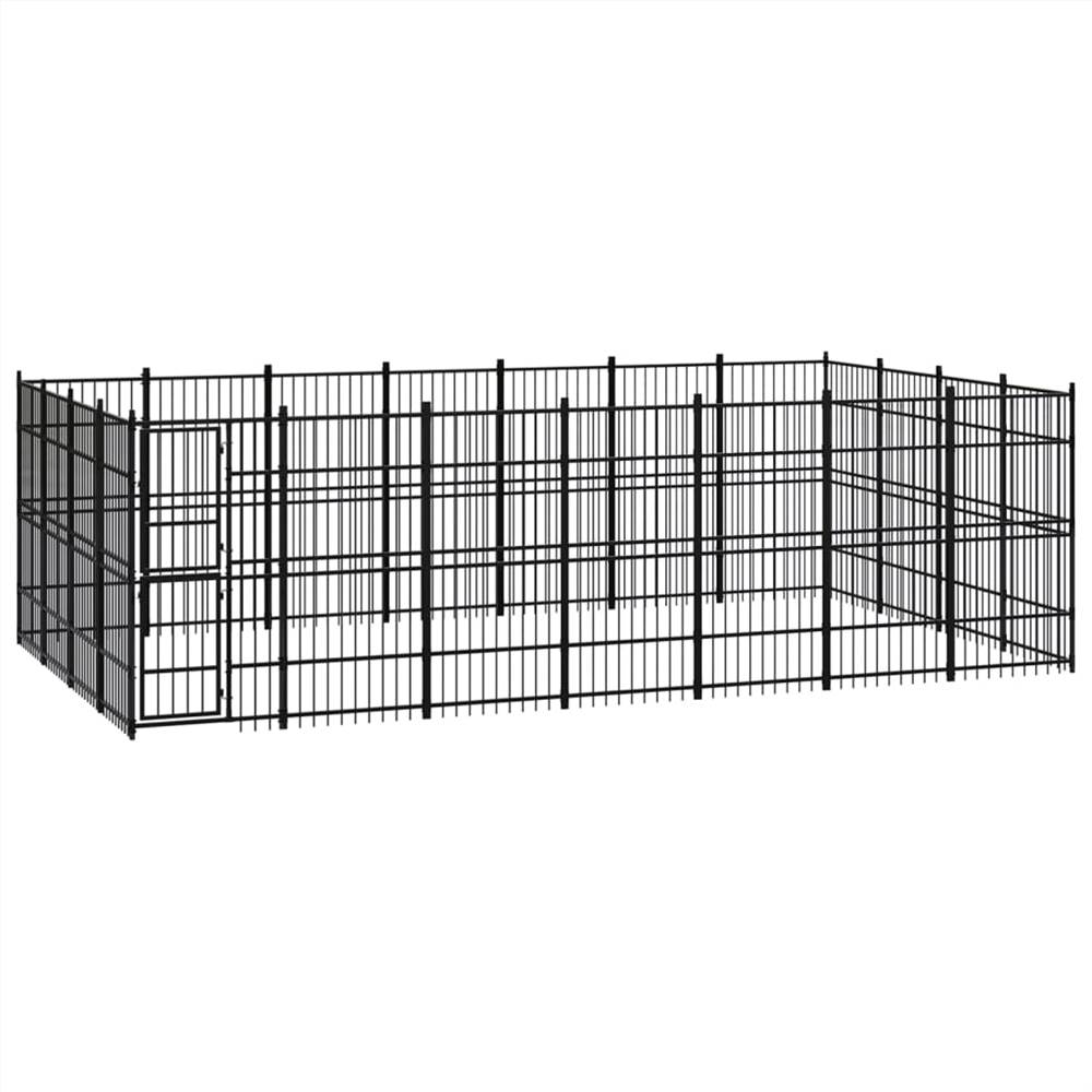

Outdoor Dog Kennel Steel 25.8 m²