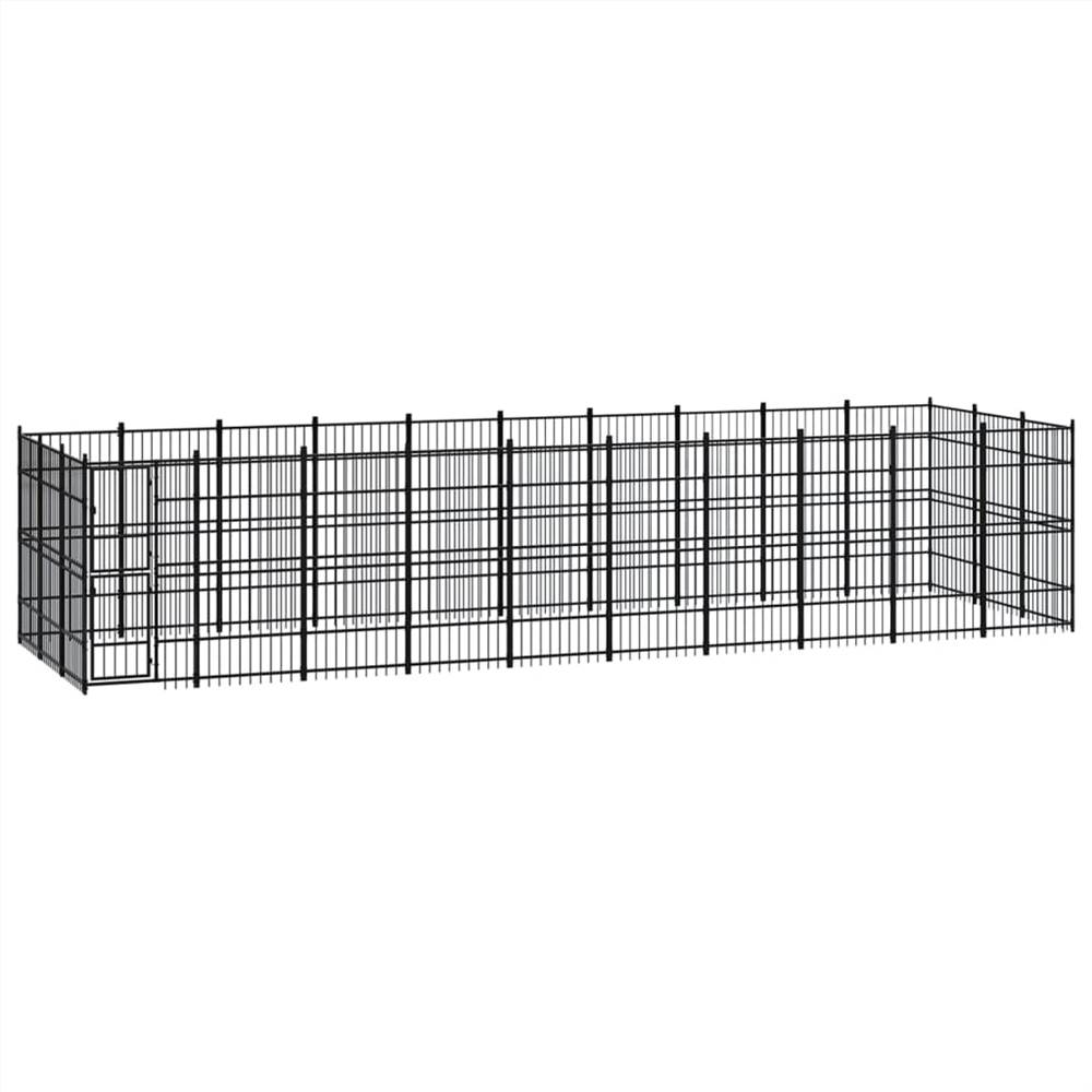 

Outdoor Dog Kennel Steel 27.65 m²