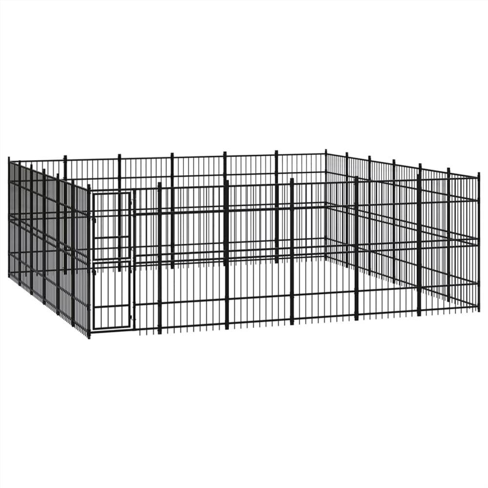 

Outdoor Dog Kennel Steel 33.18 m²