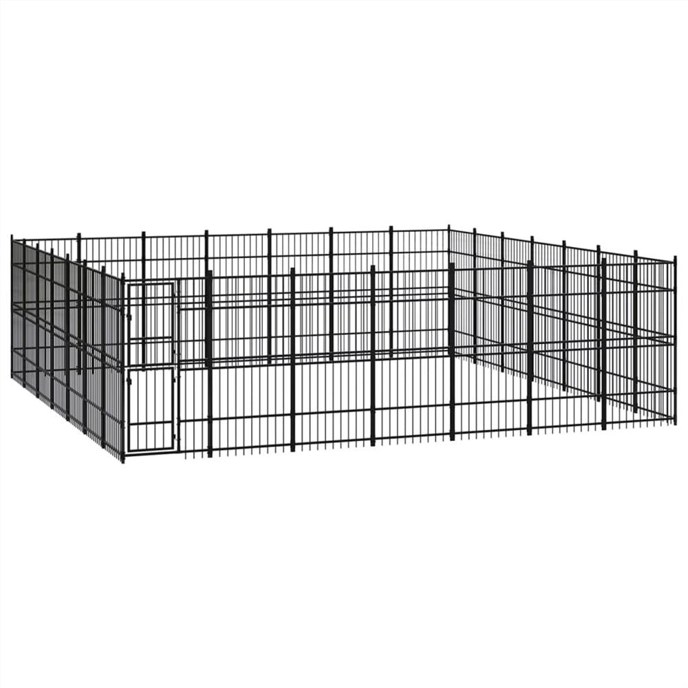 

Outdoor Dog Kennel Steel 45.16 m²