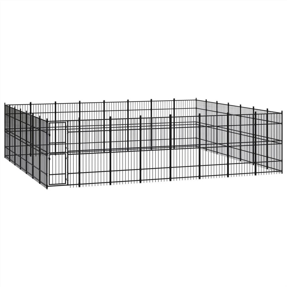 

Outdoor Dog Kennel Steel 51.61 m²