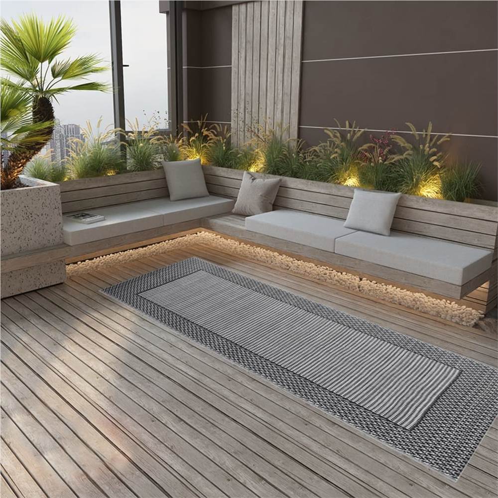 

Outdoor Rug Black 80x150 cm PP