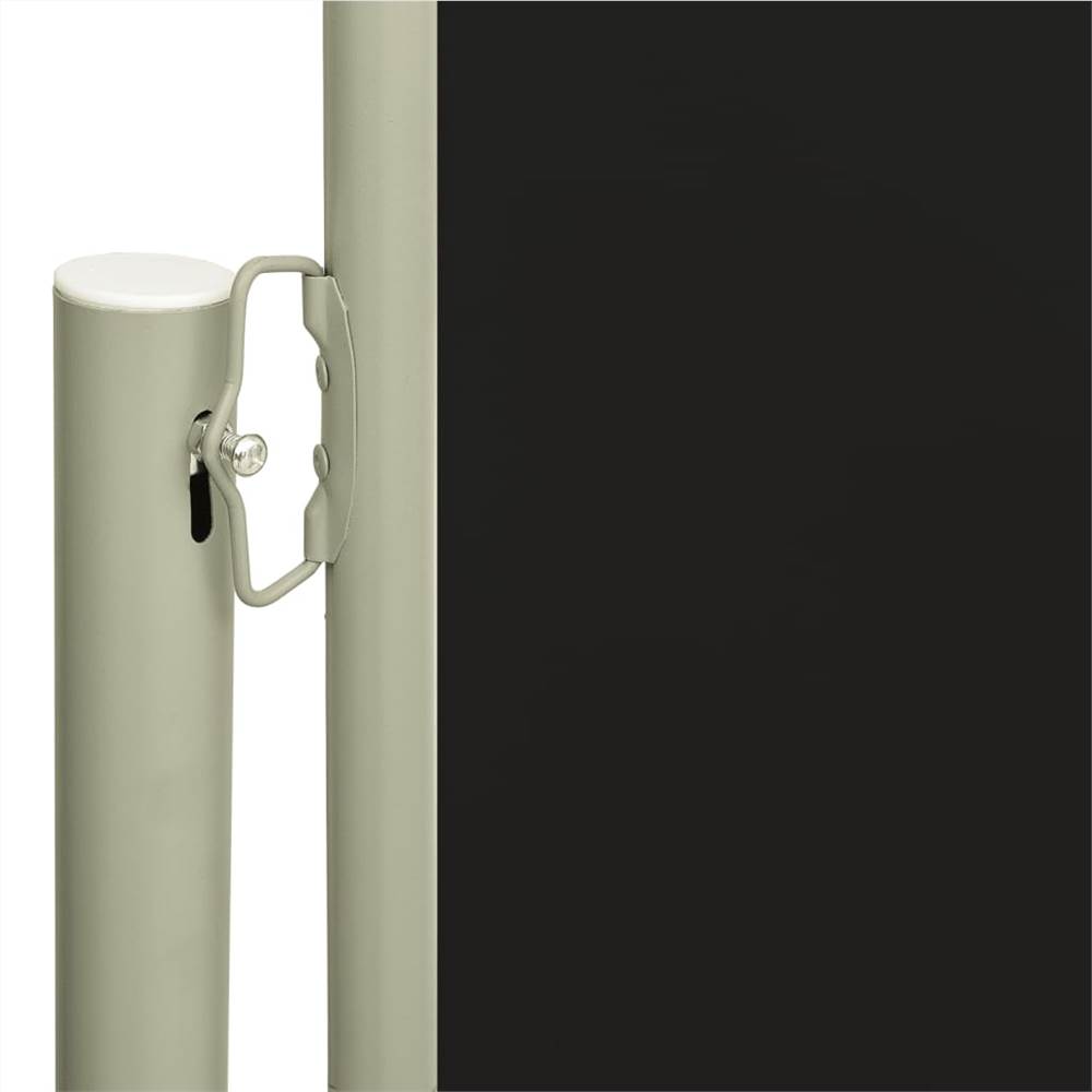 Patio Retractable Side Awning 117x300 cm Black