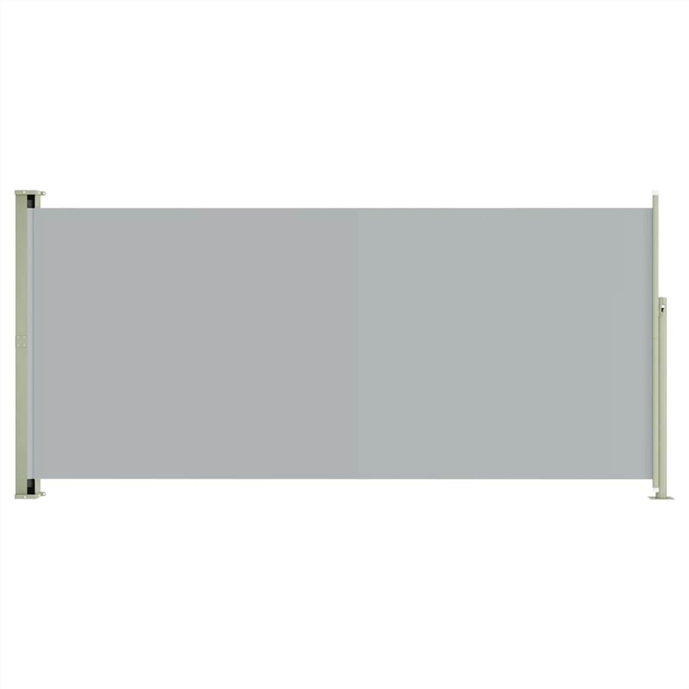 Patio Retractable Side Awning 140x300 cm Grey