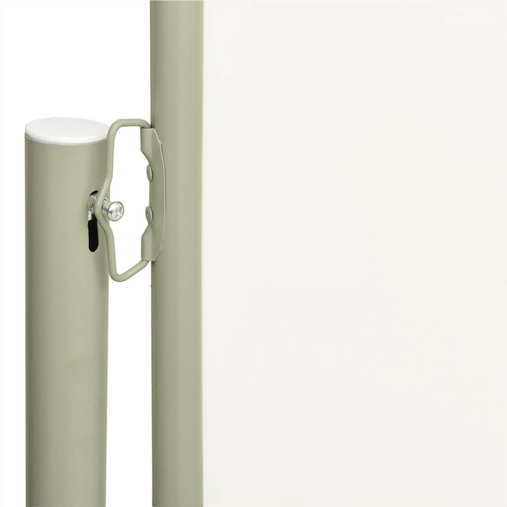 Patio Retractable Side Awning 140x500 cm Cream