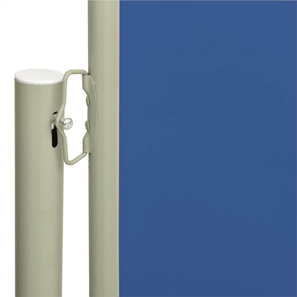 Patio Retractable Side Awning 140x600 cm Blue