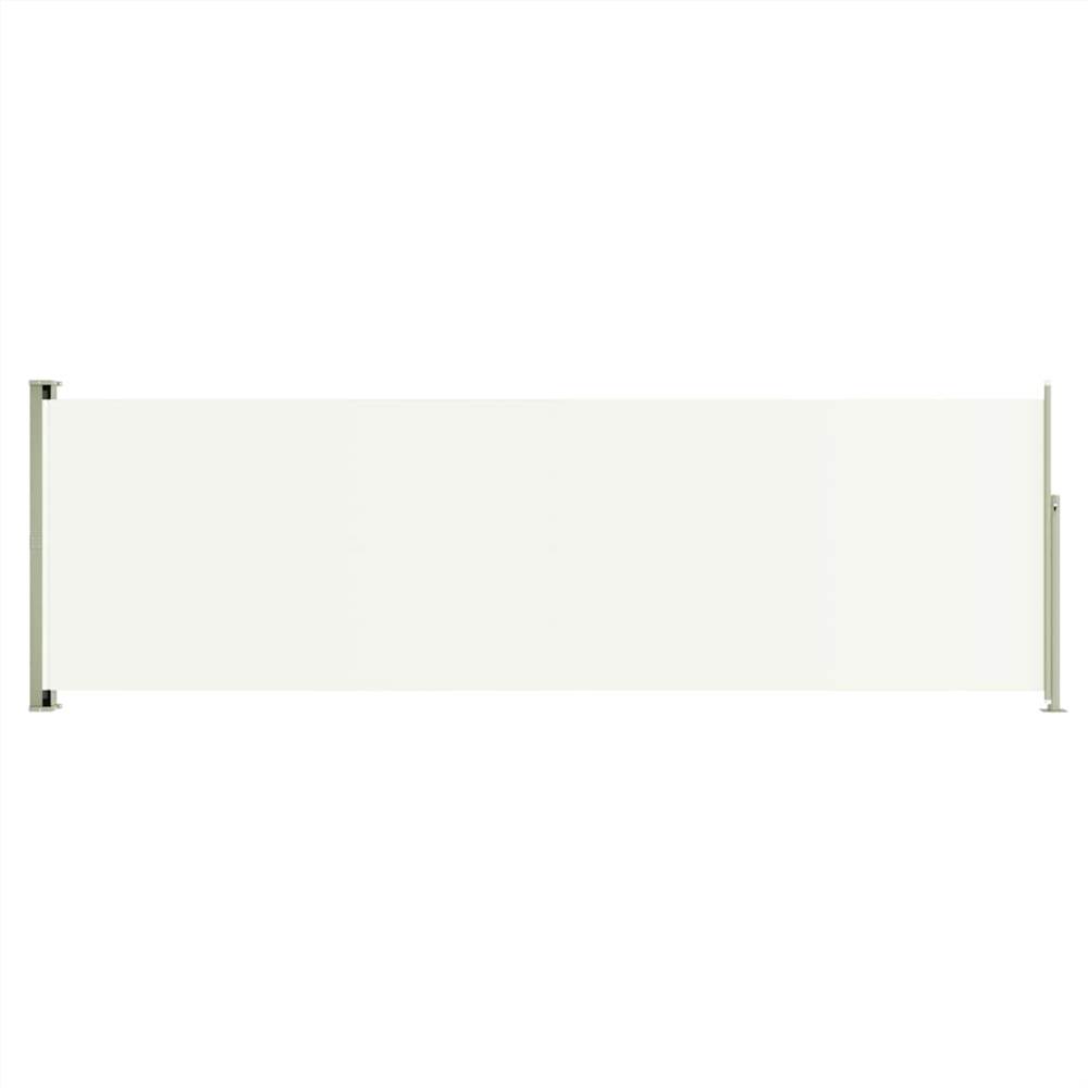 Patio Retractable Side Awning 160x500 cm Cream