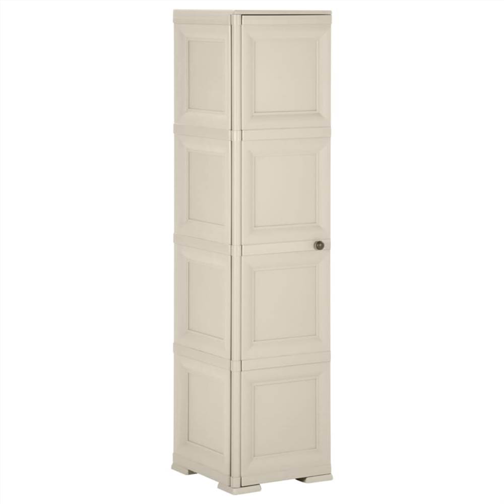 

Plastic Cabinet 40x43x164 cm Wood Design Cream