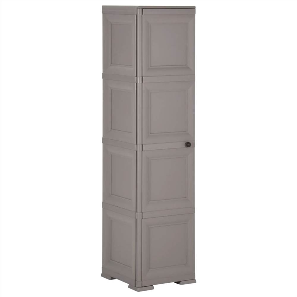 

Plastic Cabinet 40x43x164 cm Wood Design Grey