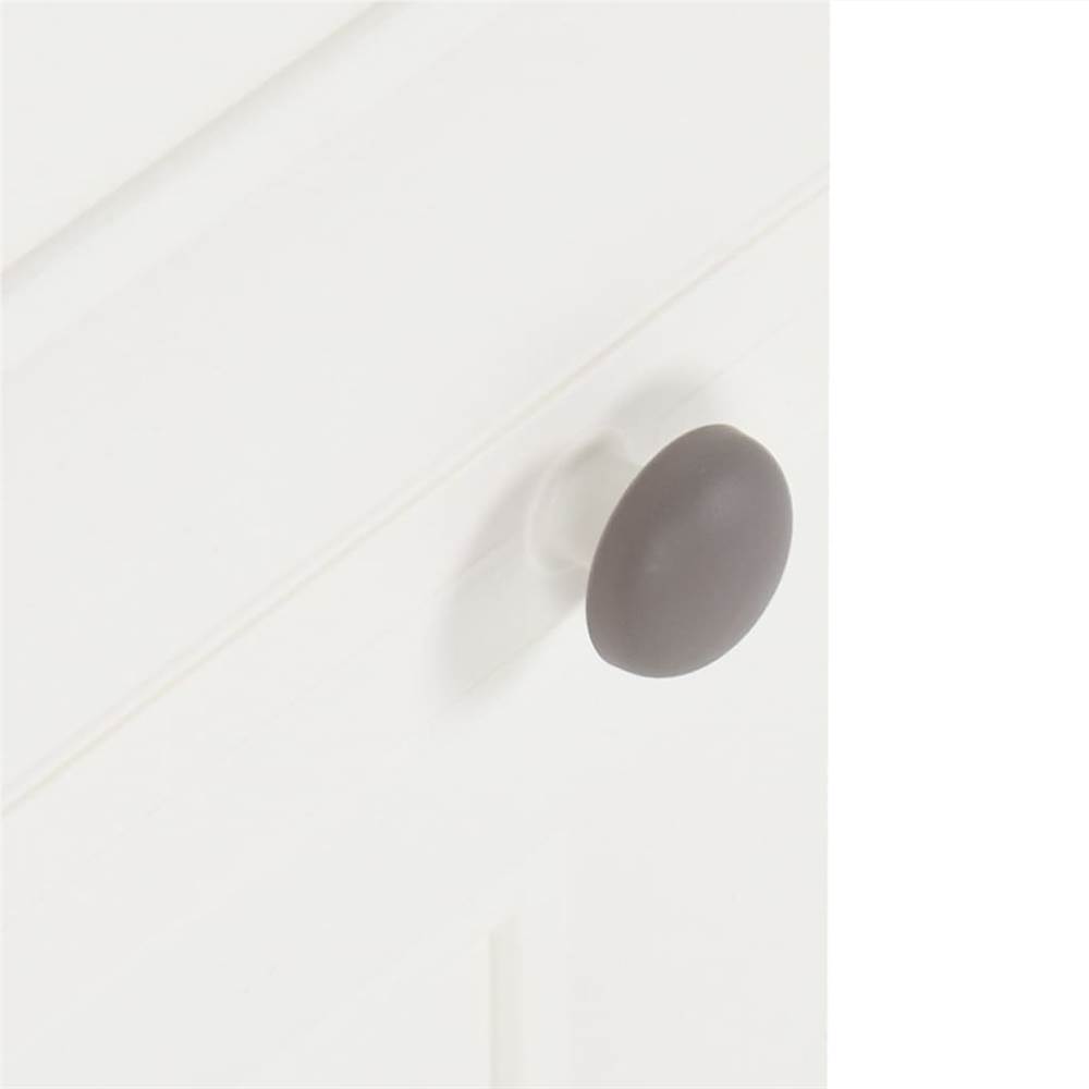 Plastic Cabinet 40x43x85.5 cm Wood Design White