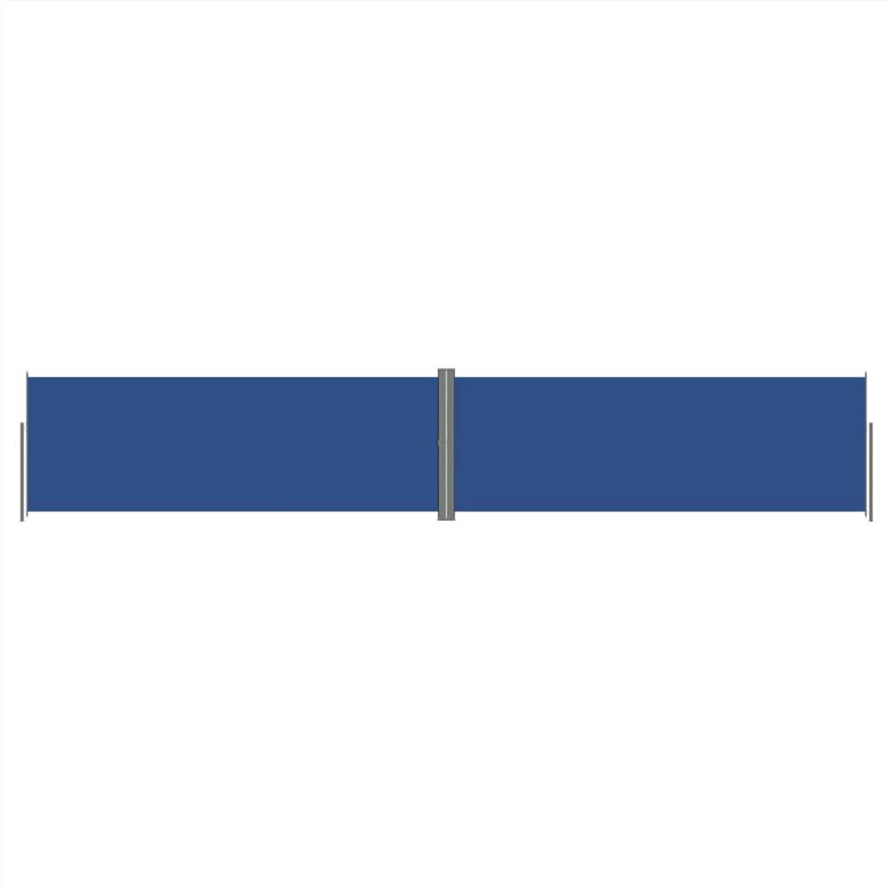 Retractable Side Awning Blue 180x1000 cm