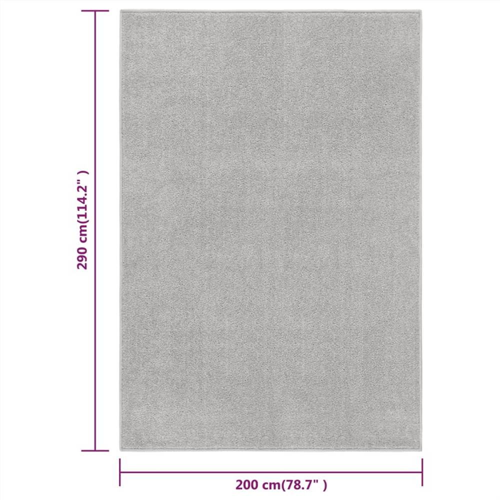 Rug Short Pile 200x290 cm Light Grey