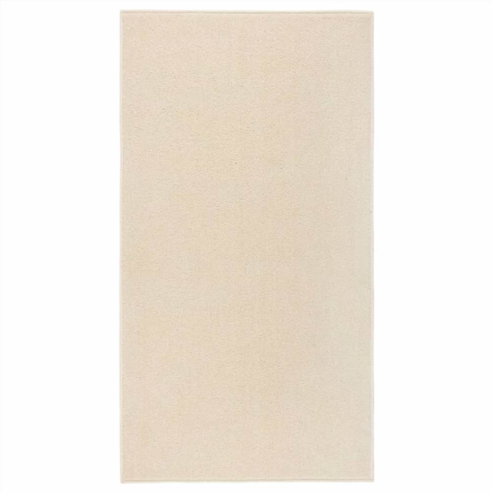 Rug Short Pile 80x150 cm Cream, Other  - buy with discount