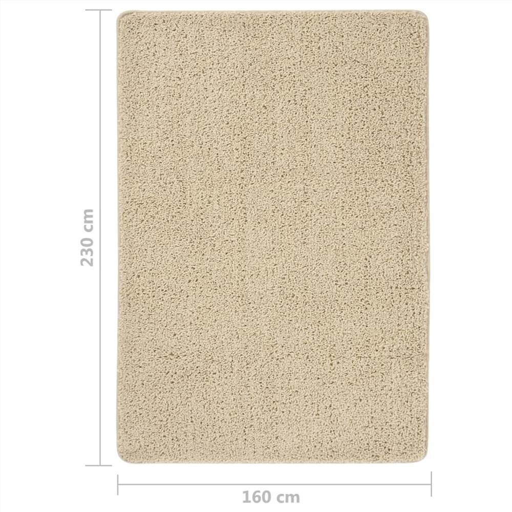 Shaggy Rug Cream 160x230 cm Anti Slip