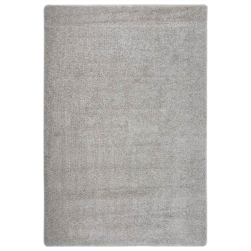 

Shaggy Rug Light Grey 140x200 cm Anti Slip