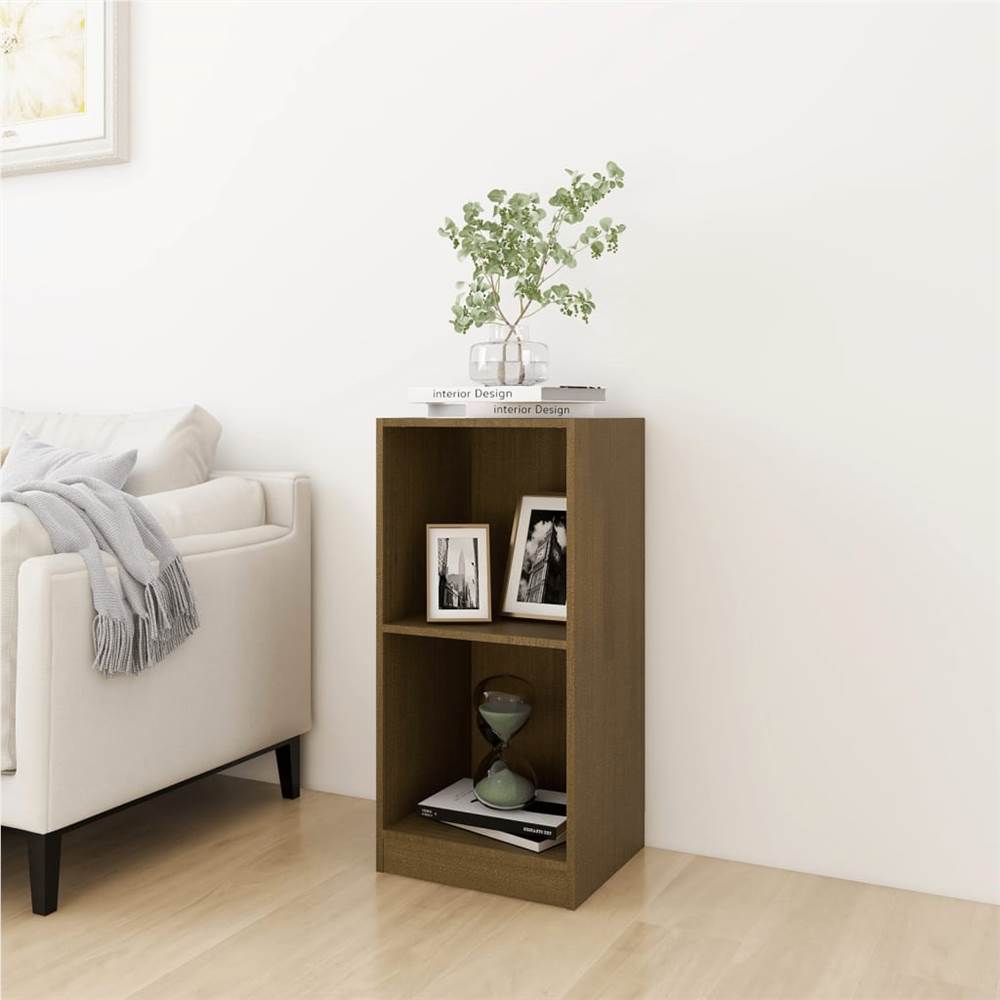

Side Cabinet Honey Brown 35.5x33.5x76 cm Solid Pinewood