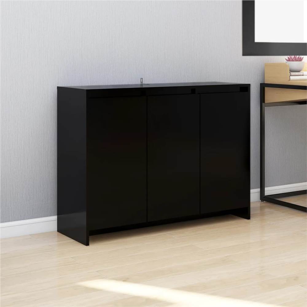 

Sideboard Black 102x33x75 cm Chipboard